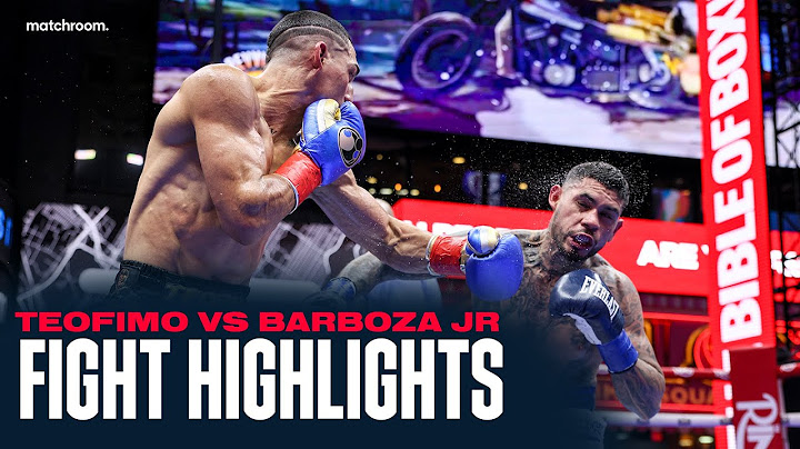 Fight Highlights | Teofimo Lopez Vs Arnold Barboza Jr