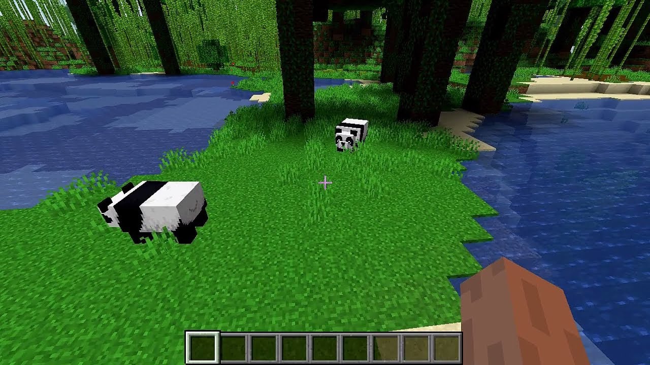 Minecraft 1.14 Seed 110: Pandas at spawn and jungle pyramid - YouTube