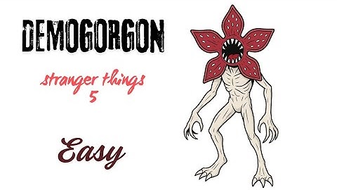 How to Draw Demogorgon | Step by Step | Stranger Things 5