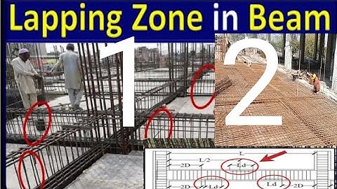 Basic Rules for Lapping length in Beam - Lap length in RCC Beam || #Beam #Lapping
