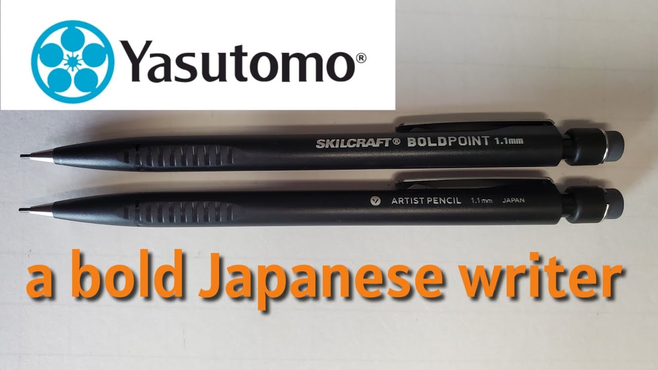 Yasutomo Artist Pencil 1.1mm: A Bold Writer from Japan - YouTube