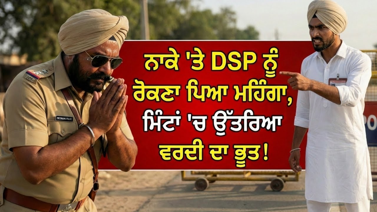 ਨਾਕੇ 'ਤੇ DSP ਨੂੰ ਰੋਕਣਾ ਪਿਆ ਮਹਿੰਗਾ, ਮਿੰਟਾਂ 'ਚ ਉੱਤਰਿਆ ਵਰਦੀ ਦਾ ਭੂਤ! #punjabpolice