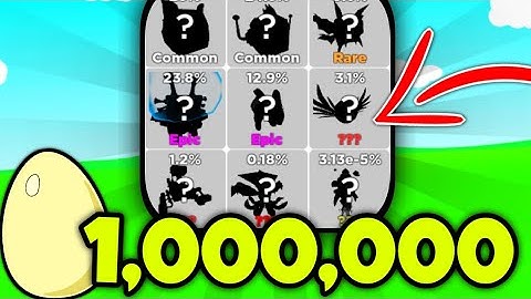 I HATCHED 1 MILLION EGGS AND GOT THIS...Clicker Simulator (Roblox)