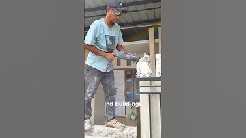 Plaster removal method using a drill machine #building #construction #satisfying