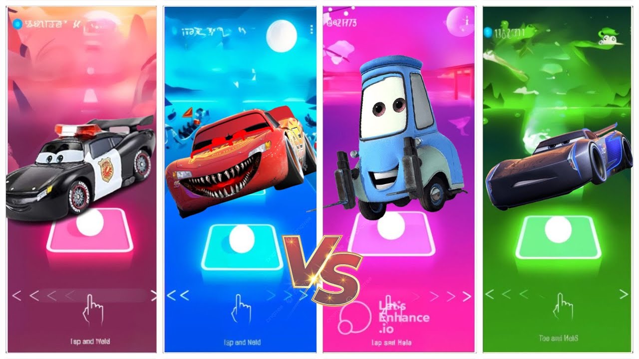 Epik Tiles Hop - Crazy McQueen Monster Tiles Hop Challenge!