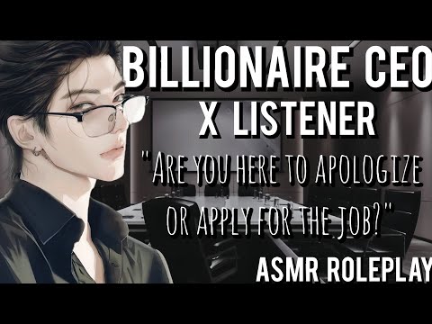 You spill coffee on the Billionaire CEO ASMR ROLEPLAY (CEO X Listener)