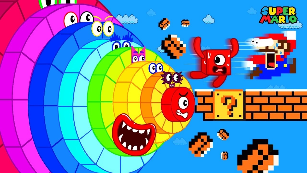 Super Mario Bros. but Mario vs Weird Funny Number 7 8 9 in Mario Maze Mayhem