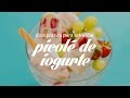 Picolé de iogurte e frutas