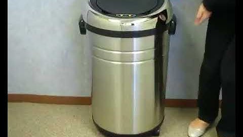 iTouchless 18 23 Gallon Large Commercial Size Stainless Steel Sensor Trash Can IT18 23RC
