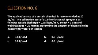 The application rate of a certain chemical is recommended at 10 kg/ha.  The calibration test of a 15 screenshot 5