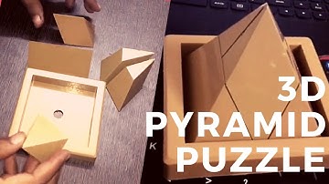 Jigsaw 3D Triangle Pyramid Puzzle Solution