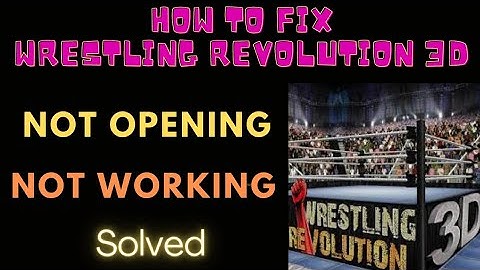 #solved #wr3d #wwe HOW TO FIX NOT OPENING & NOT WORKING PROBLEM IN WRESTLING REVOLUTION 3D | FING 24