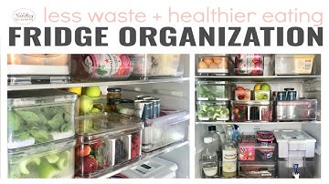 FRIDGE ORGANIZATION - LESS WASTE & HEALTHY EATING || THE SUNDAY STYLIST
