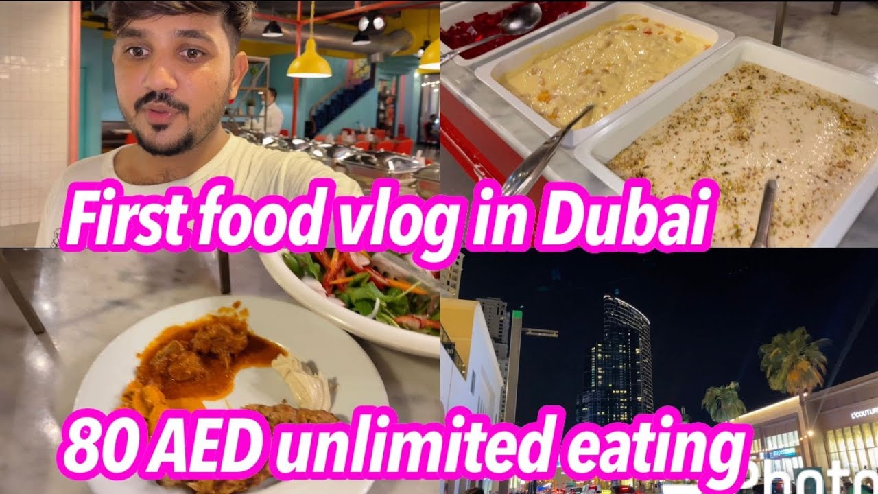 first food vlog in Dubai😍 / 80 AED unlimited eating for 1person at JBR