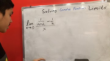 Solving Limits with Complex Fractions