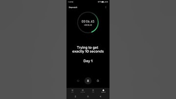 Trying to hit exactly 10 seconds. Day 1