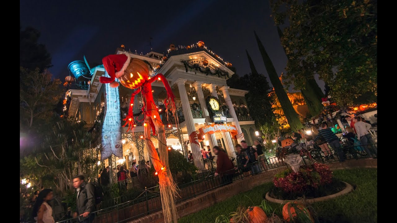 Haunted Mansion Holiday Disneyland Full Ride Through YouTube