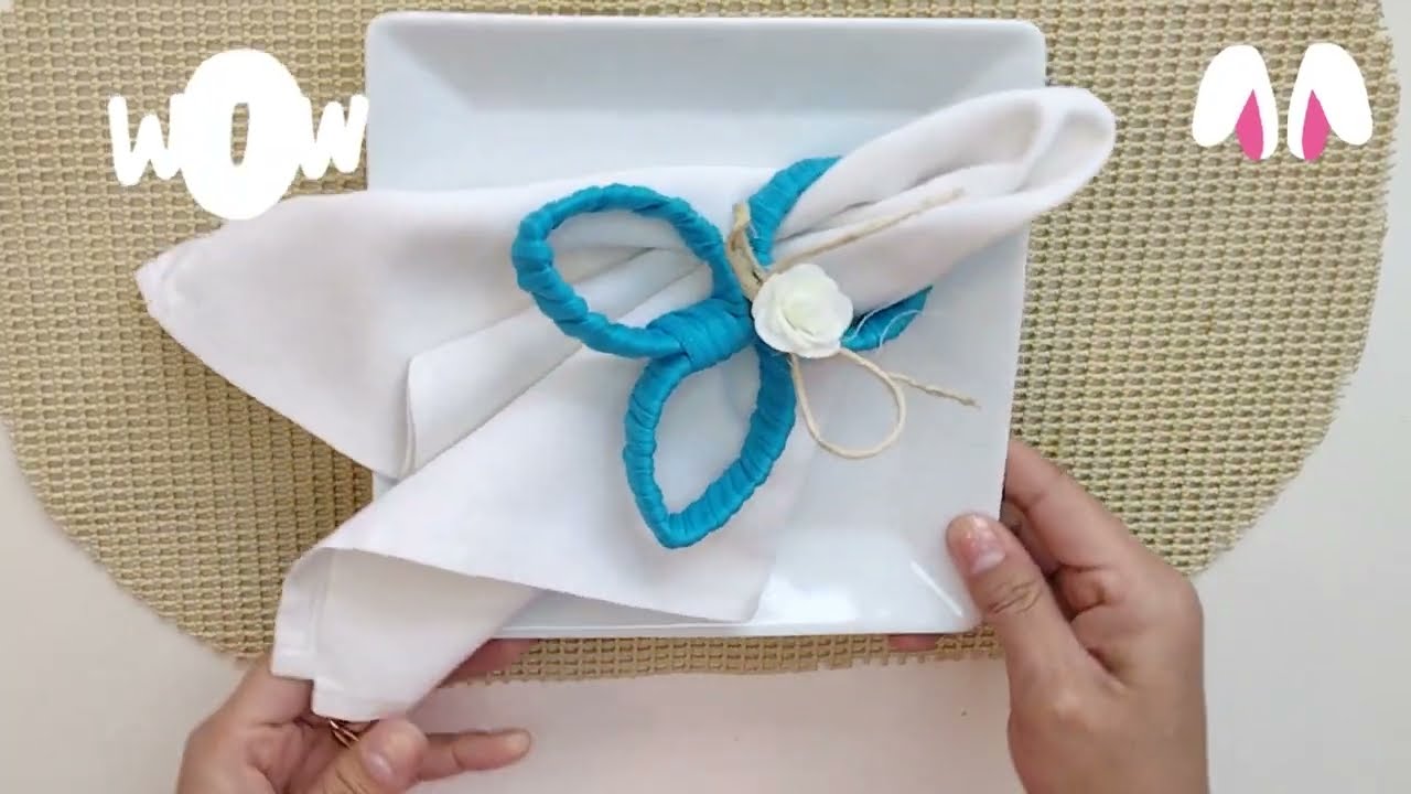 🎨 Como hacer un hermoso servilletero de conejo.
