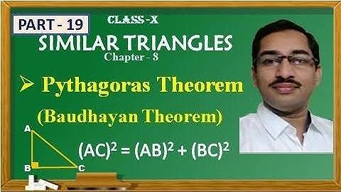 PYTHAGORAS THEOREM PROOF// SIMILAR TRIANGLES//