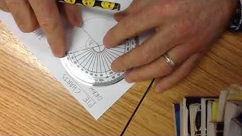 Drawing angles on pie charts