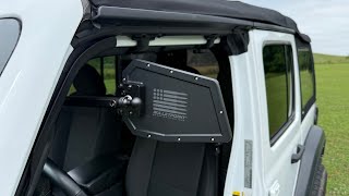 Bulletpoint Mounting Solutions Doorless Metal Mirrors For A 2021 Jeep Wrangler Unlimited Sport