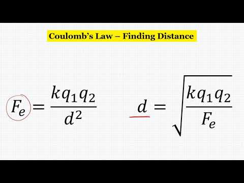Video: How To Find The Distance Between Charges