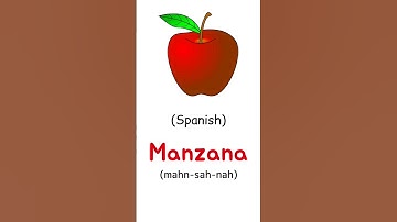How to say apple in different languages #learn #shorts