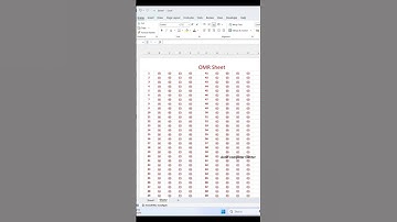 OMR Sheet Kaise Banye Ms Excel Se 💥।।Ms To Create OMR Sheet #ytshorts #exceltips #youtubeshorts