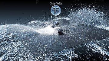 tyflow water splash mixed with sea salt 4k only with tyflow