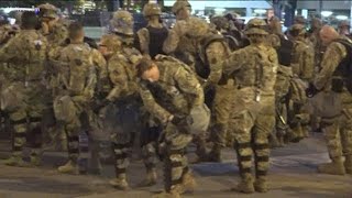 National Guard on the streets of Atlanta on night 6 of demonstrations