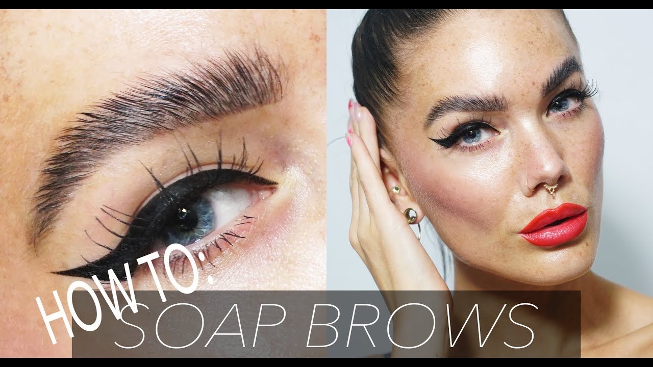 How To Do Soap Brows Linda Hallberg Youtube