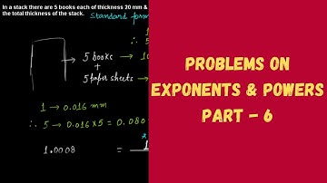 Problems on Exponents & Powers - Part 6 || Grade 8