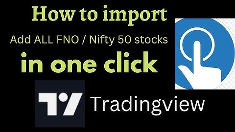 ADD NIFTY 500 STOCK IN TRADINGVIEW WATCHLIST IN ONE CLICK | 500 स्टॉक्स वाचलिस्ट में जोड़े intraday