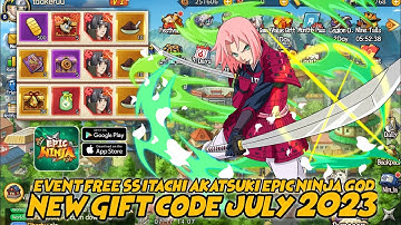 Event free SS Itachi Akatsuki & New Code July 2023 Naruto Epic Ninja