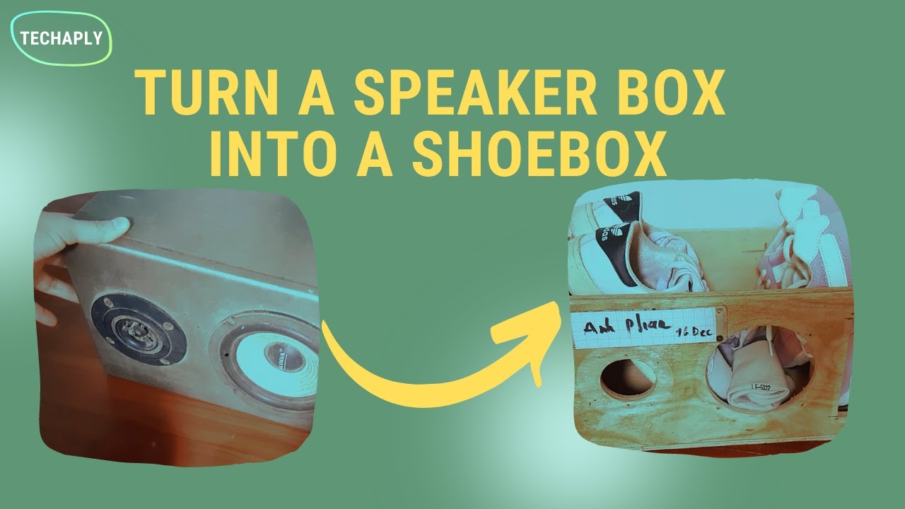 Shoe Box Storage From DIY Speaker Box - YouTube
