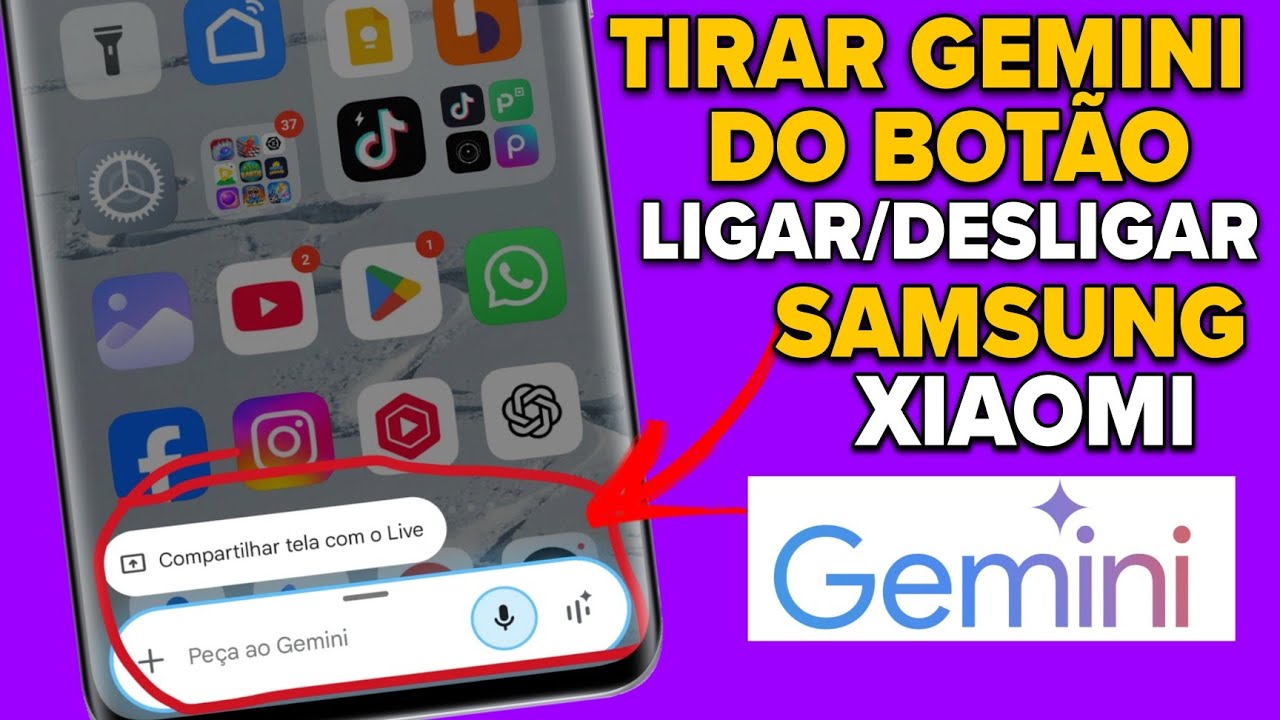 Como tirar gemini do botão power - Xiaomi e Samsung - YouTube