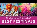 Meilleurs festivals du monde 10 clbrations insolites et coutumes nationales