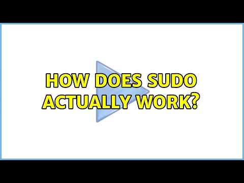 How does sudo actually work?