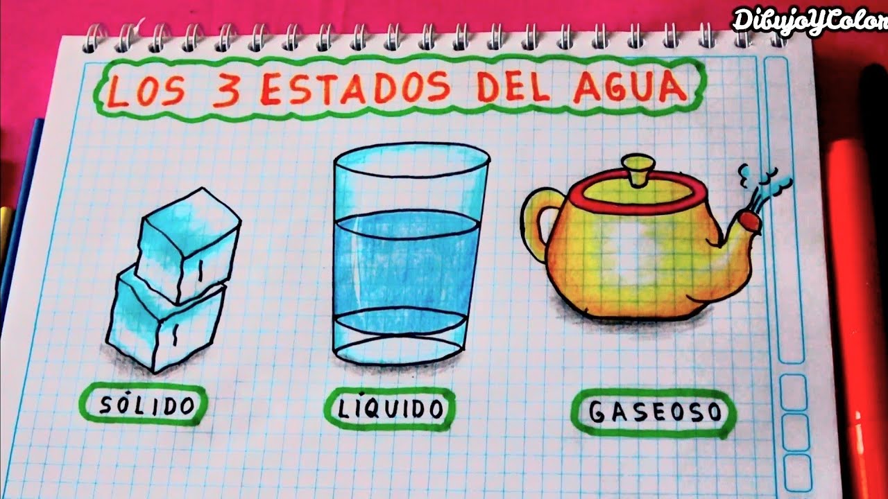 los 3 estados del agua / DibujoYColor - thptnganamst.edu.vn