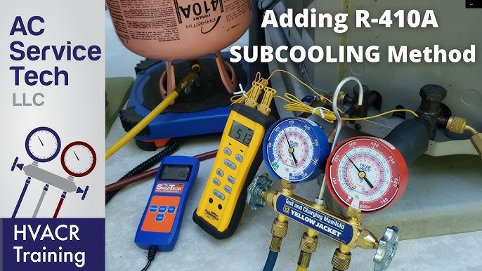Adding R410A Refrigerant To AC (subcool method w/TXV) 