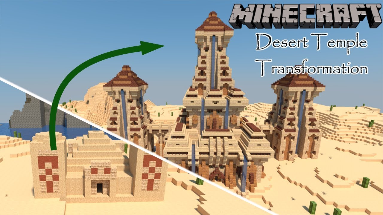 Minecraft Desert Temple Transformation YouTube