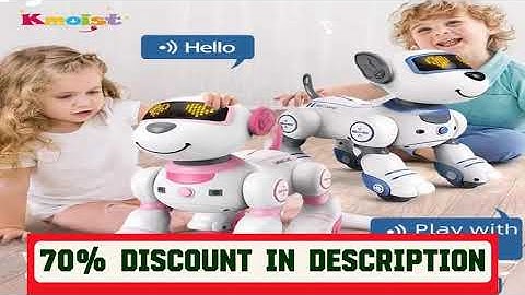 A must-have product! Intelligent Remote Control Robot Dog Electronic Stunt Voice Command Programma