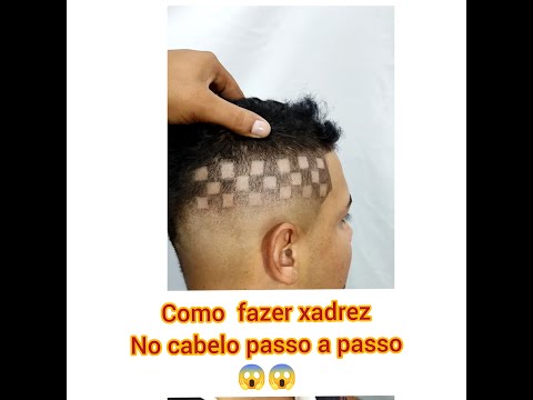 TR Barbearia - Corte de cabelo com desenho Xadrez 🔝🖤