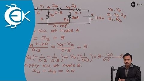Problem no.3 on Nodal Analysis in Basic Electrical Engineering