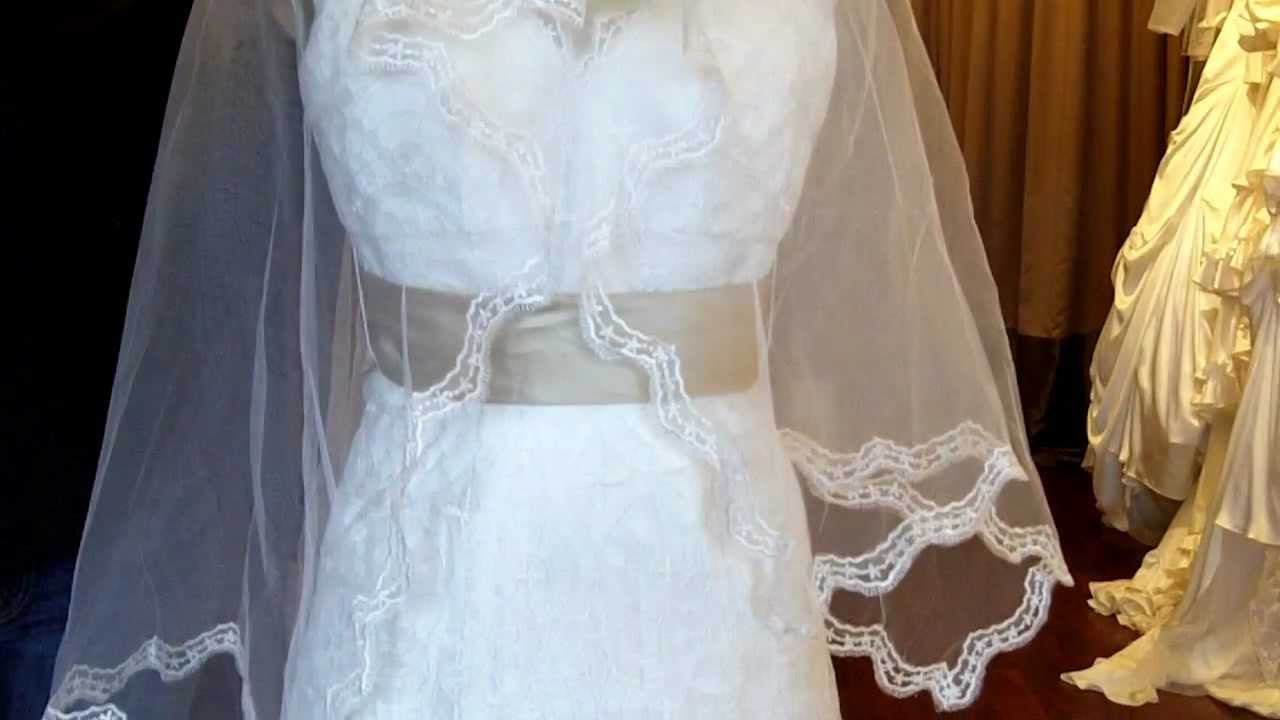 Ivory Lace Wedding Dress with Cap Sleeve - YouTube WeddingDressFantasy.com