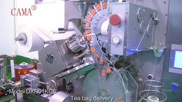 Tea bag packing machine PLC control/teabag with string and tag/Outer bag (heat sealing)