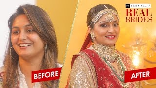 Indian Bridal Makeup Transformation | Traditional Wedding Look | Real Bride Makeover | Be Beautiful