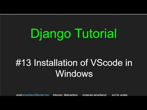 Python Django Install Vscode #13 Installation of VSCode in Windows #django #python - YouTube