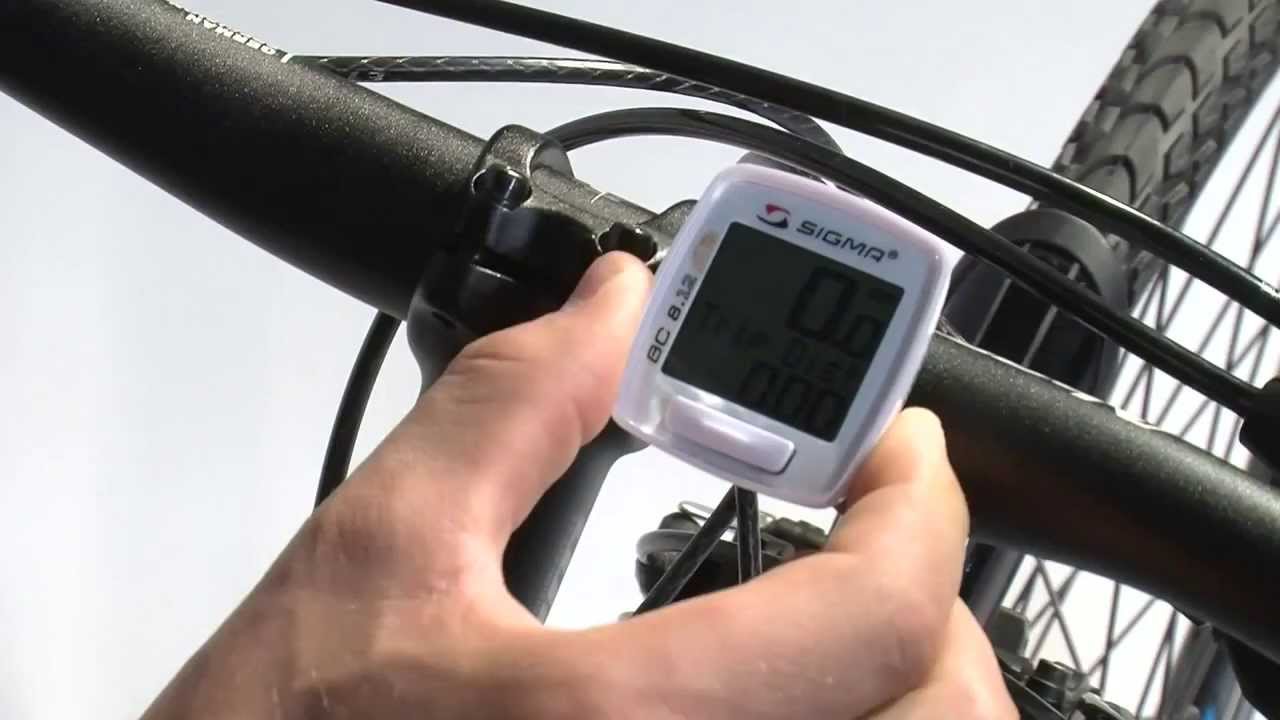 Установка велокомпьютера Sigma BC 8 12 ATS - YouTube