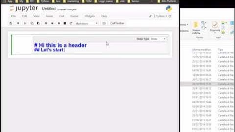 Presentation with Jupyter notebook and Reveal.js